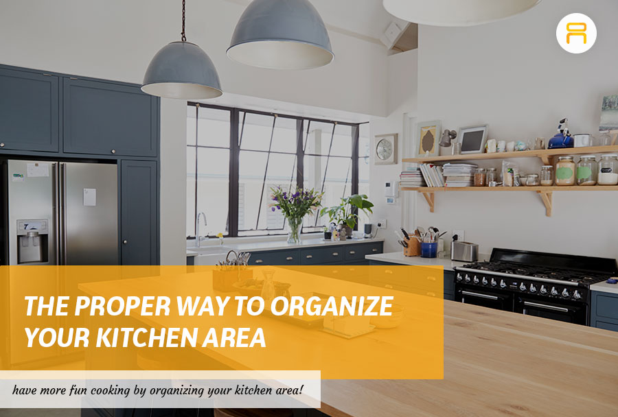 organize kitchen area