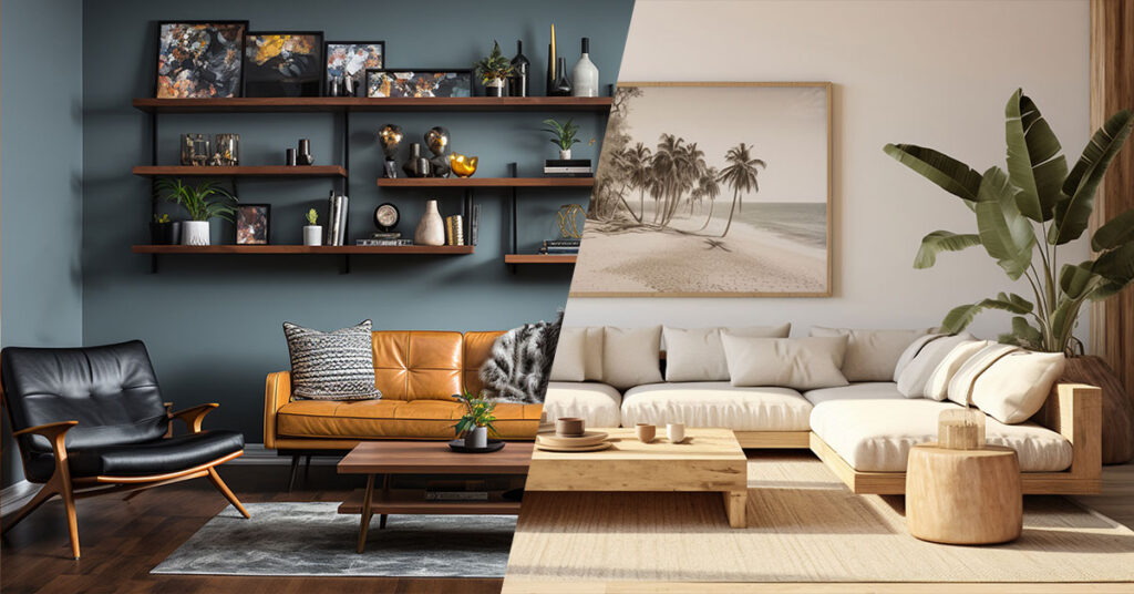 Image showcasing Mid-Century Modern vs. Scandinavian Furniture: Decoding the Differences ...