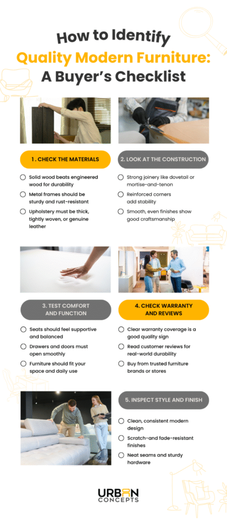 How to Identify Quality Modern Furniture A Buyers Checklist