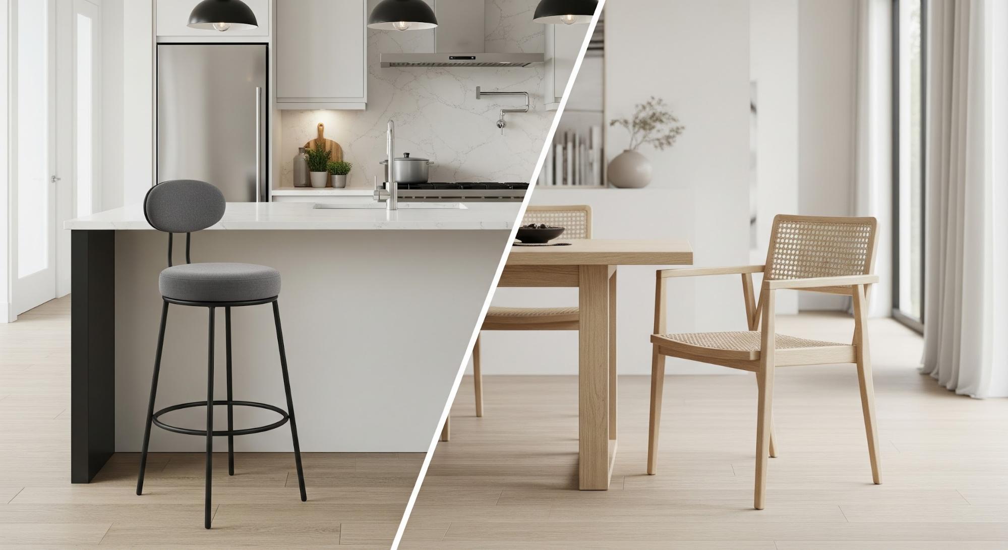 Bar Stools vs. Dining Chairs Which Is Right for Your Space