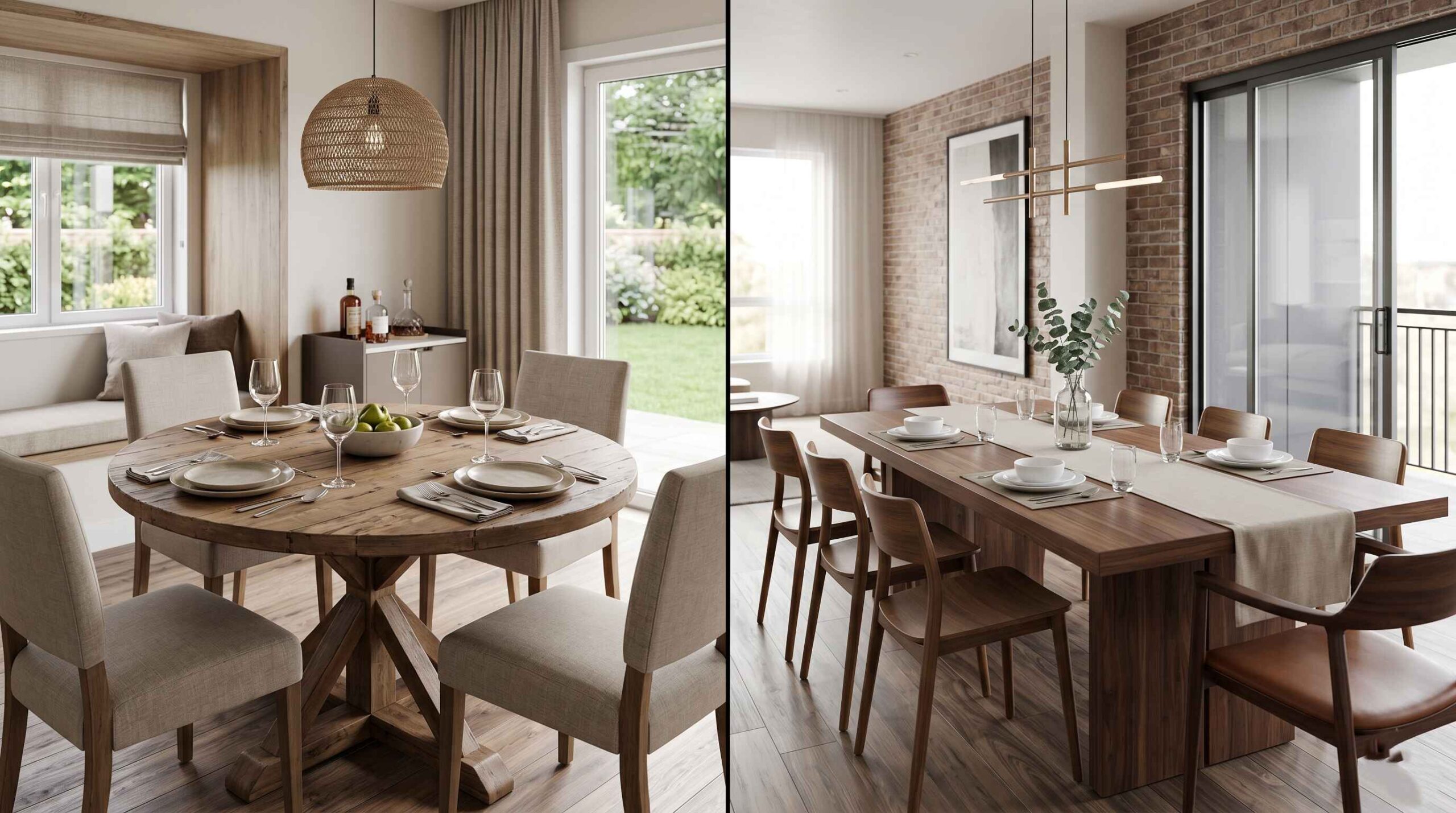 Round vs. Rectangular Dining Tables Key Differences and How to Choose