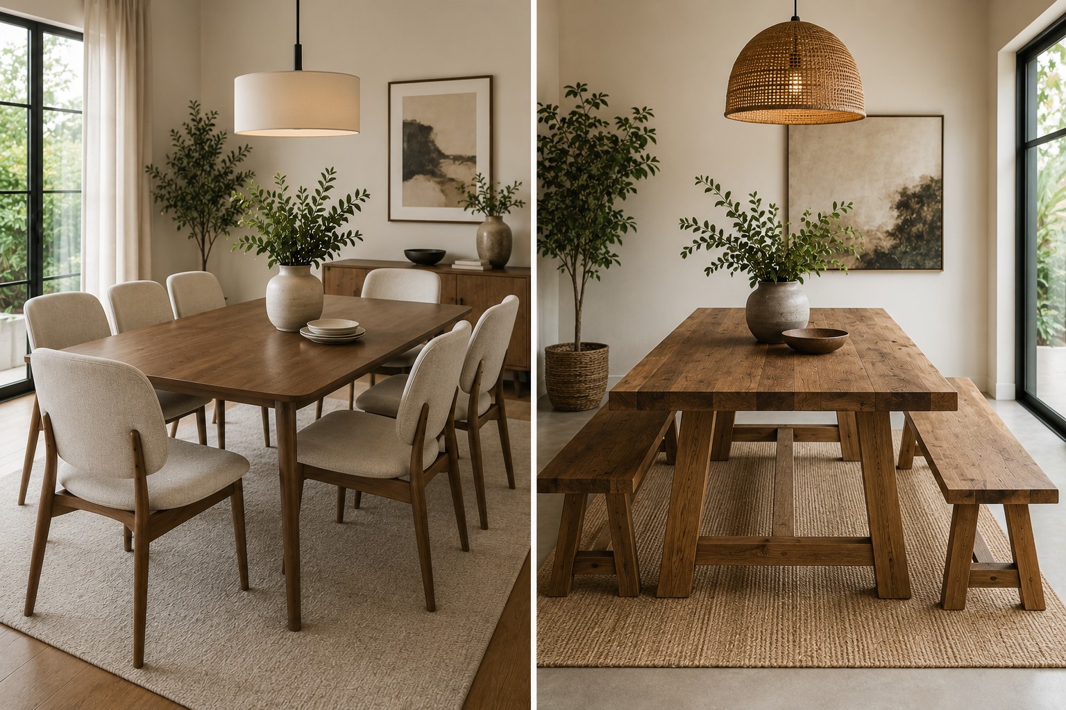 Dining Chair vs. Dining Bench Seating